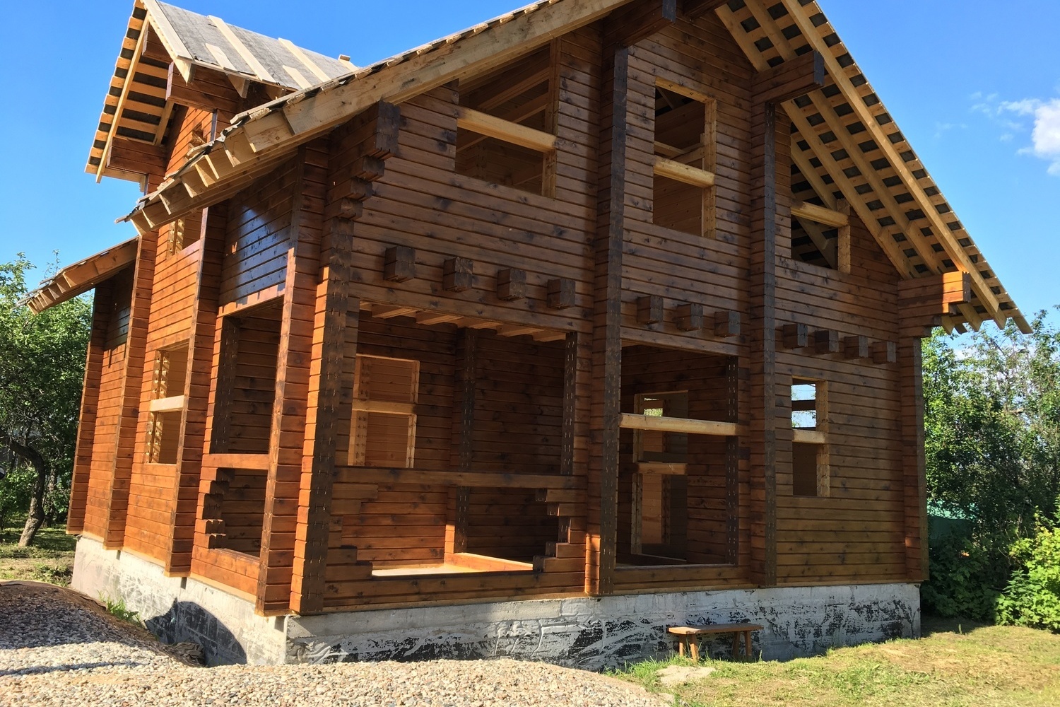 Наружная покраска стен деревянного дома Покраска стен деревянного дома снаружи